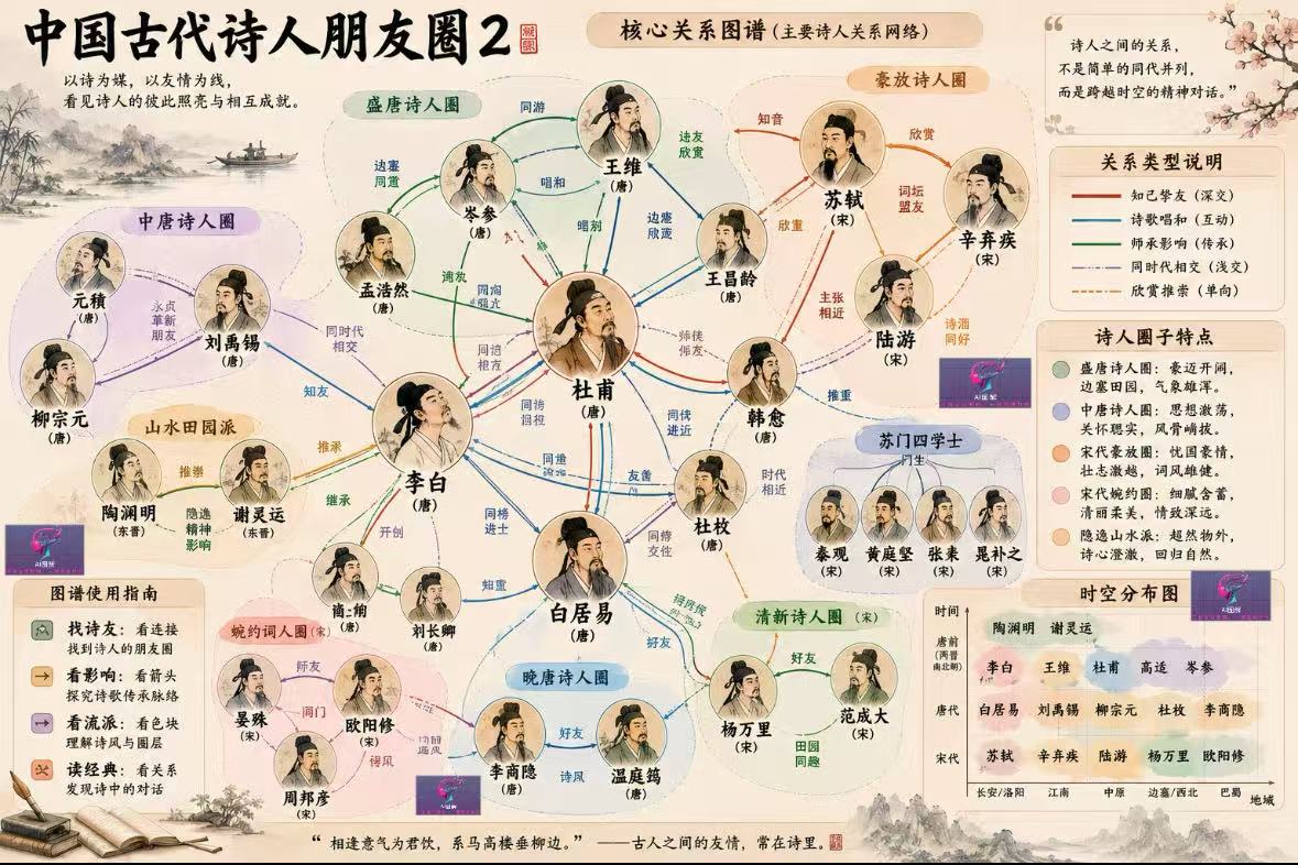 杜甫人物关系图谱